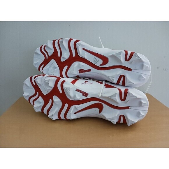 Nike Alpha Menace 3 Shark Mens Football Cleats Red‎ White CV0582-103 Size 12 main image 6